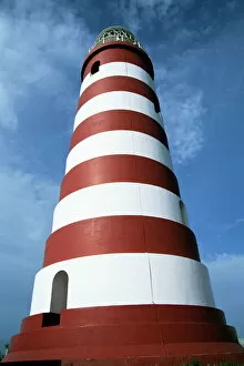 Indian Architecture Gallery: Lighthouse, Hopetown, Abaco, Bahamas, West Indies, Central America