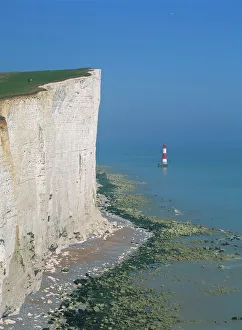 Lighthouse off Beachy Head, near Eastbourne, East Sussex, England, United Kingdom, Europe Lighthouse off Beachy Head, near Eastbourne, East Sussex, England, United Kingdom, Europe