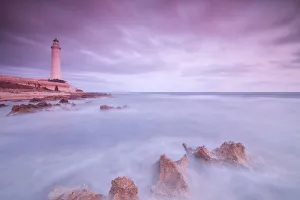 Lighthouse at sunset, Capo Granitola, Campobello di Mazara, province of Trapani, Sicily Lighthouse at sunset, Capo Granitola, Campobello di Mazara, province of Trapani, Sicily