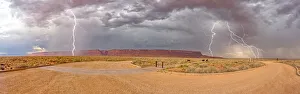 Lightning storm rolling into Vermilion Cliffs National Monument viewed from Dominguez Lightning storm rolling into Vermilion Cliffs National Monument viewed from Dominguez