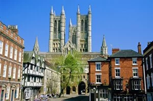 Lincolnshire Collection: Lincoln Cathedral, Lincoln, England, UK
