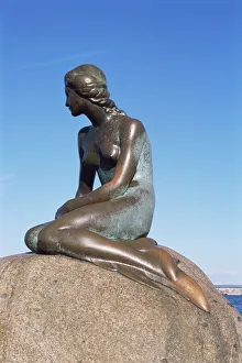 Prints of The Little Mermaid, Copenhagen, Denmark, Scandinavia, Europe Denmark Prints: The Little Mermaid Print, Copenhagen