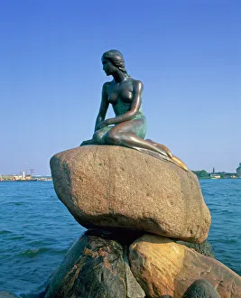 The Little Mermaid Statue Print, Copenhagen, Denmark