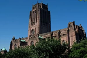 Images Dated 24th June 2009: Liverpool Anglican Cathedral, the fifth largest in the world, Liverpool