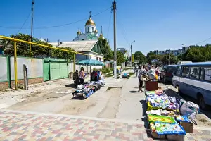 Prints of Local market in Tiraspol, capital of the Republic of Transnistria, Moldova, Europe Moldova Prints: Local Market Print: Tiraspol, Transnistria, Moldova