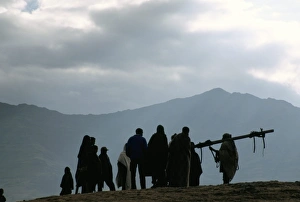 Local people, Debirichwa village, Simien Mountains National Park, Ethiopia, Africa Local people, Debirichwa village, Simien Mountains National Park, Ethiopia, Africa