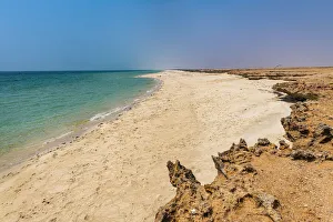 Long sandy beach, Farasan islands, Kingdom of Saudi Arabia, Middle East Long sandy beach, Farasan islands, Kingdom of Saudi Arabia, Middle East
