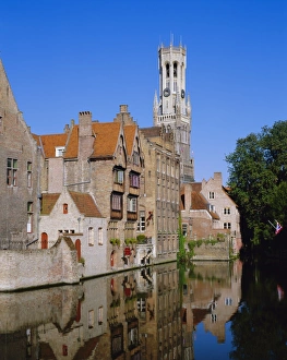 Belfries of Belgium and France Gallery: Looking towards the Belfry of Belfort Hallen, Bruges, Belgium