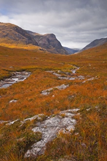 Looking towards the Three Sisters in the Pass of Glen Coe, Scotland, United Kingdom, Europe Looking towards the Three Sisters in the Pass of Glen Coe, Scotland, United Kingdom, Europe