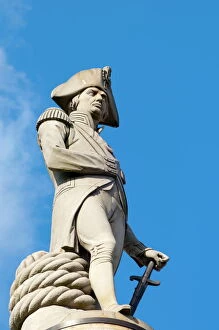 Nelson Gallery: Lord Nelson, Nelsons Column, Trafalgar Square, London, England, United Kingdom