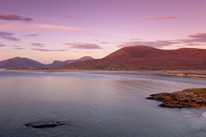 Luskentyre Bay and Sound of Taransay at sunset