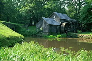 Mills Collection: Mabry Mill, restored and working, Blue Ridge Parkway, south Appalachian Mountains