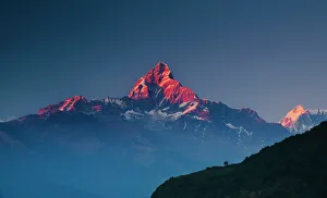 Machapuchare (Machhapuchhre) (Fish Tail) mountain, in the Annapurna Himal of north central Nepal, Nepal, Himalayas Machapuchare (Machhapuchhre) (Fish Tail) mountain, in the Annapurna Himal of north central Nepal, Nepal, Himalayas