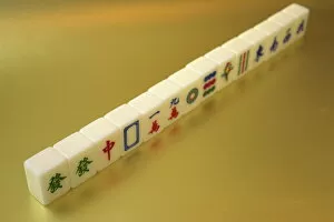 Hong Kong Collection: Mahjong, Hong Kong, China, Asia