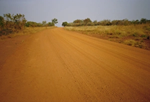The main road from Cameroun to the capital Bangui, Central African Republic, Africa The main road from Cameroun to the capital Bangui, Central African Republic, Africa