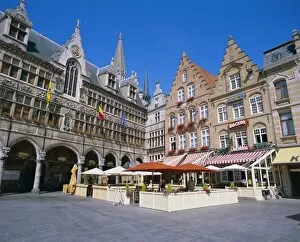 Belgium Collection: Main Town Square, Ypres, Belgium, Europe