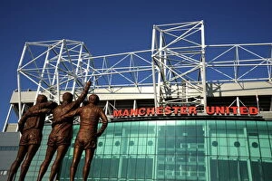 Sign Collection: Manchester United Football Club Stadium, Old Trafford, Manchester, England