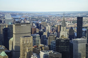 Manhattan Print with Chrysler Building View