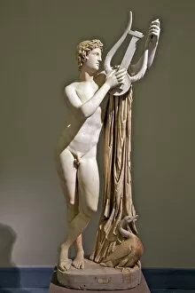 Marble sculpture of Pothos, 2nd century AD, National Archaeological Museum, Naples, Campania, Italy