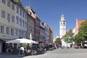 Marienplatz Square with Waaghaus and Blaserturm Tower, Ravensburg, Upper Swabia Marienplatz Square with Waaghaus and Blaserturm Tower, Ravensburg, Upper Swabia