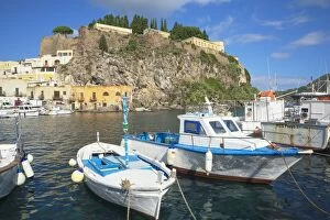 Images Dated 1st December 2015: Marina Corta harbor, Lipari Island, Aeolian Islands, UNESCO World Heritage Site, Sicily