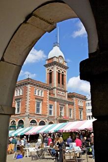 Market Hall and market stalls, Chesterfield, Derbyshire, England, United Kingdom, Europe Market Hall and market stalls, Chesterfield, Derbyshire, England, United Kingdom, Europe