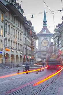 Marktgasse and Zytglogge Apotheke, Bern, Jungfrau region, Bernese Oberland, Swiss Alps Marktgasse and Zytglogge Apotheke, Bern, Jungfrau region, Bernese Oberland, Swiss Alps