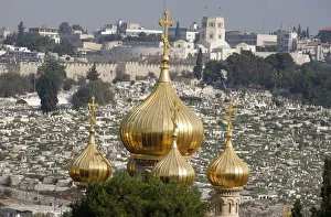 Mary Magdalene Russian Orthodox church on Mount of Olives, Jerusalem, Israel, Middle East Mary Magdalene Russian Orthodox church on Mount of Olives, Jerusalem, Israel, Middle East