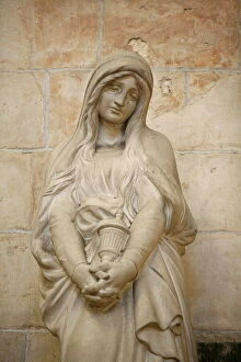 Mary Magdalene statue in Vezelay Basilica, UNESCO World Heritage Site, Vezelay
