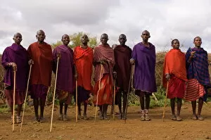 Posing Gallery: Masai, Amboseli National Park, Kenya, East Africa, Africa