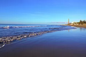 Images Dated 9th January 2016: Maspalomas Beach, Gran Canaria, Canary Islands, Spain, Atlantic Ocean, Europe