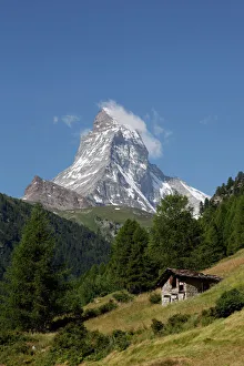 Prints of The Matterhorn near Zermatt, Valais, Swiss Alps, Switzerland, Europe Switzerland Prints: The Matterhorn Print: Zermatt, Swiss Alps