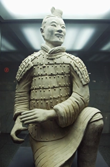 Mausoleum of the first Qin Emperor housed in The Museum of the Terracotta Warriors opened in 1979 near Xian City Mausoleum of the first Qin Emperor housed in The Museum of the Terracotta Warriors opened in 1979 near Xian City