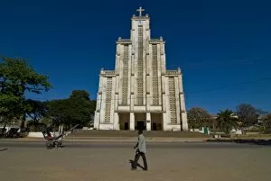 Modern church in Mahajanga, Madagascar, Africa