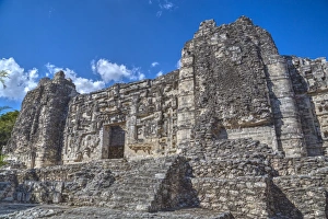 Monster Mouth Doorway, Hormiguero, Mayan archaeological site, Rio Bec style, Campeche Monster Mouth Doorway, Hormiguero, Mayan archaeological site, Rio Bec style, Campeche