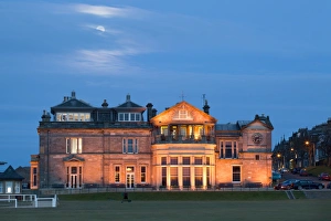 Moonrise over the Royal and Ancient Golf Club, St. Andrews, Fife, Scotland, United Kingdom Moonrise over the Royal and Ancient Golf Club, St. Andrews, Fife, Scotland, United Kingdom