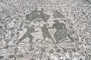 Mosaic di Bacco e Arianna, Block of Bacchus and Arianna, Ostia Antica archaeological site Mosaic di Bacco e Arianna, Block of Bacchus and Arianna, Ostia Antica archaeological site