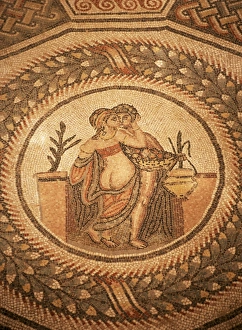 Mosaic, floor of private apartment dating from the 4th century AD Mosaic, floor of private apartment dating from the 4th century AD