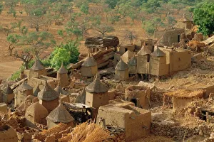 Africa Gallery: Mud village, Sanga region, Dogon, Mali, Africa