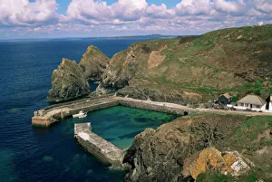 South West England Landmarks Prints: Mullion Cove, Cornwall, England, United Kingdom, Europe