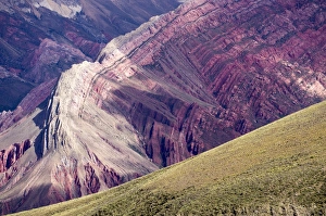 Multi coloured mountains, Humahuaca, province of Jujuy, Argentina, South America Multi coloured mountains, Humahuaca, province of Jujuy, Argentina, South America