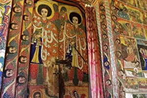 Bahir Dar Gallery: Murals in the the 16th century Christian Monastery and church of Azuwa Maryam, Zege Peninsula