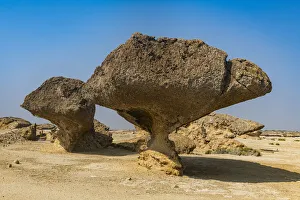 Mushroom rocks, Farasan islands, Kingdom of Saudi Arabia, Middle East Mushroom rocks, Farasan islands, Kingdom of Saudi Arabia, Middle East