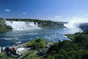 Lake Ontario Gallery: Niagara Falls on the Niagara River that connects Lakes