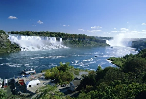 Niagara Falls on the Niagara River that connects Lakes Niagara Falls on the Niagara River that connects Lakes