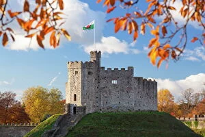 Welsh Culture Collection: Norman Keep, Cardiff Castle, Cardiff, Wales, United Kingdom, Europe