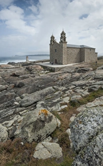 Nosa Senora da Barca (Our Lady of the Boat) Church in Muxia, A Coruna, Galicia, Spain Nosa Senora da Barca (Our Lady of the Boat) Church in Muxia, A Coruna, Galicia, Spain