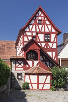 Old Bureau of Standards, Wine village of Sommerhausen, Mainfranken, Lower Franconia Old Bureau of Standards, Wine village of Sommerhausen, Mainfranken, Lower Franconia