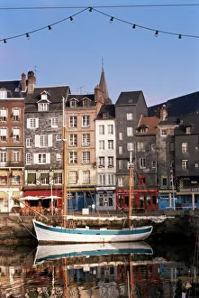 Old dock, St. Catherine quay, Honfleur, Normandie (Normandy), France, Europe Old dock, St. Catherine quay, Honfleur, Normandie (Normandy), France, Europe