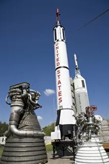 Old rockets on display at Johnson Space Centre, Houston, Texas, United States of America